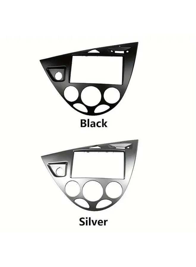 لوحة راديو LHD Silvery Double Din لفورد فوكوس فييستا، طقم إطار لوحة القيادة - Image 1